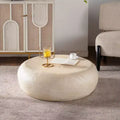 GDFStudio Andrae Modern 35 Lightweight Concrete Round Coffee Table