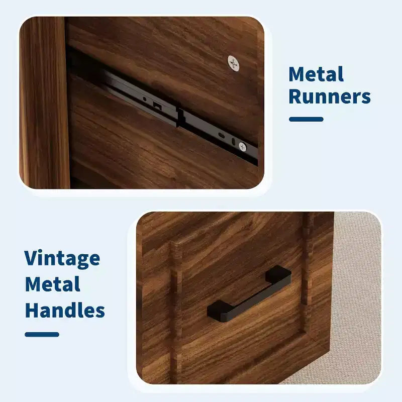 Bureau de direction de ferme 58 avec rangement, bureau d'ordinateur en bois avec tiroir de clavier, tiroir de classement, armoire de rangement pour bureau à domicile