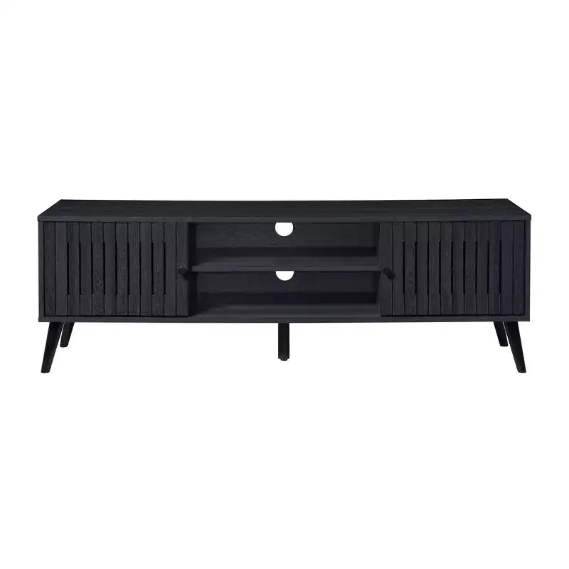 AndMakers 58.27 in. Wood TV Stand with 2 Storage Cabinets Fits TV's up to 65 in.