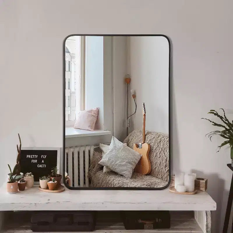 TUYOHW 24x32 Inch Wall Mount Bathroom Mirror,Rectangular Wall Mount Vanity Mirror for Bathroom,Bedroom