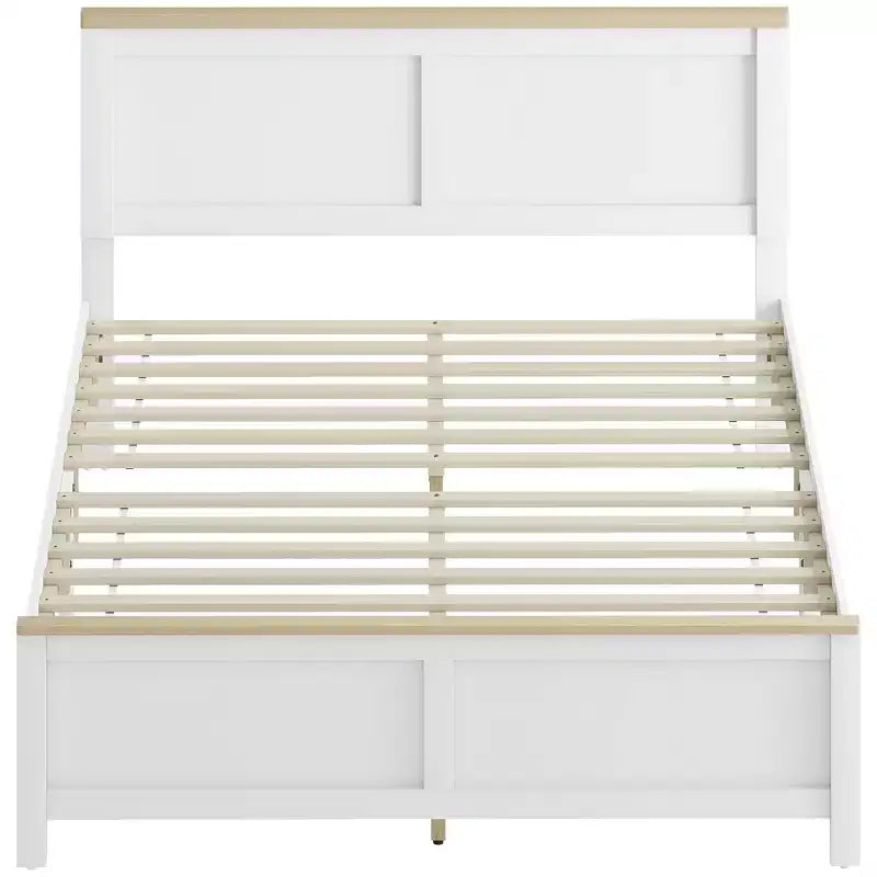 Bed Frame with Headboard, Modern Platform Bed Frame with Wooden Slats, No Box Spring Needed, Easy Assembly