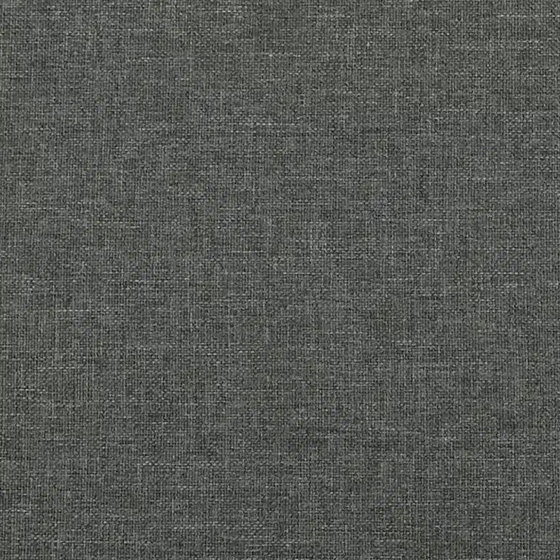 Cadre de lit en tissu gris foncé (100 % polyester), contreplaqué, bois composite