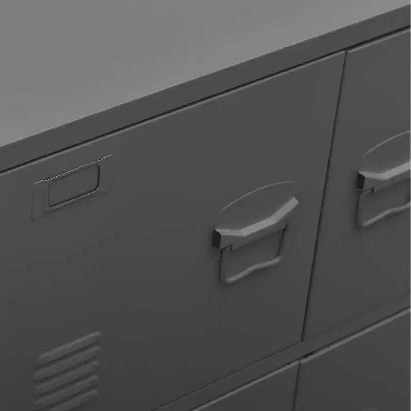 Coffre de rangement Acier anthracite, plastique Rangement moyen - Anthracite 31.5
