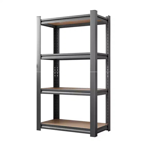Étagère de rangement à 4 niveaux, capacité de 360 kg, hauteur réglable, en bois, idéale pour cuisine, garage, cellier