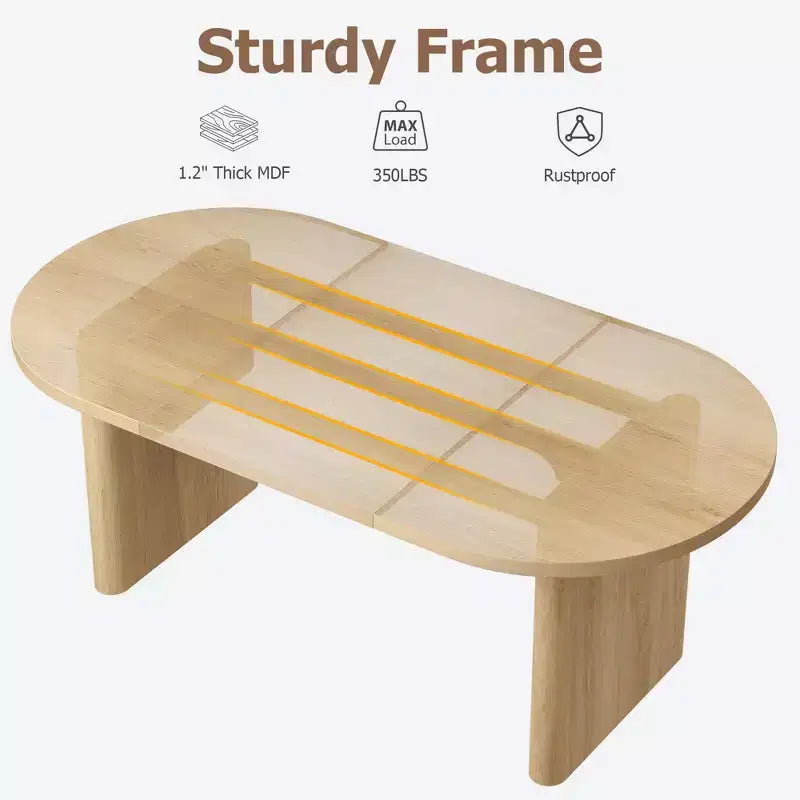 Table à manger ovale de 70,8 pouces pour 6-8 personnes, grande table de cuisine avec base en bois épaisse et robuste, table de salle à manger de style ferme pour la cuisine