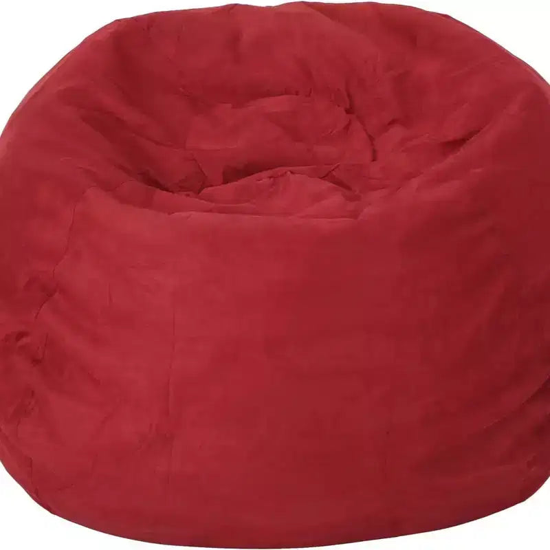 Fauteuil poire de 1,5 m de haut en mousse déchiquetée haute densité, chaise de sol confortable avec housse en microsuède amovible pour la lecture, la chambre à coucher