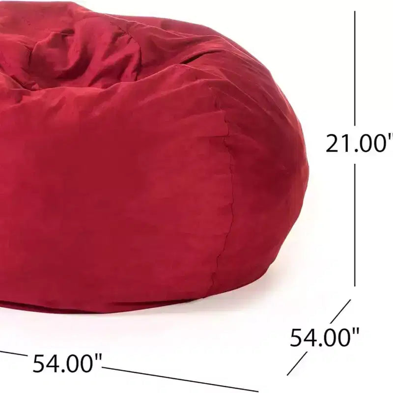 Fauteuil poire de 1,5 m de haut en mousse déchiquetée haute densité, chaise de sol confortable avec housse en microsuède amovible pour la lecture, la chambre à coucher
