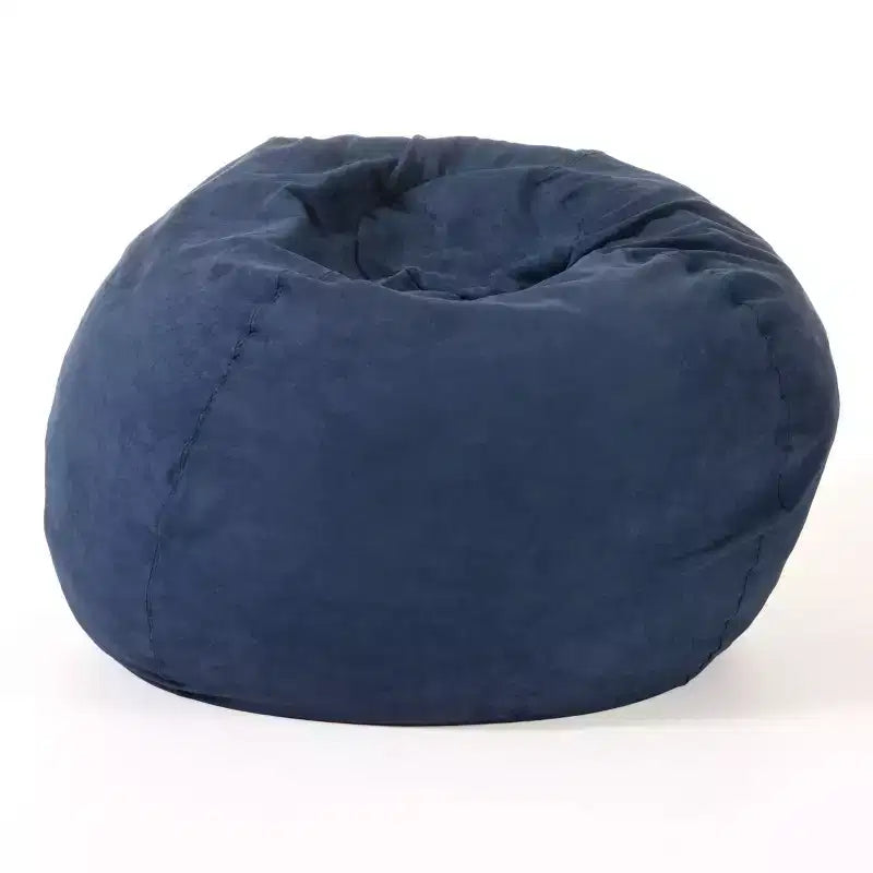 Fauteuil poire de 1,5 m de haut en mousse déchiquetée haute densité, chaise de sol confortable avec housse en microsuède amovible pour la lecture, la chambre à coucher