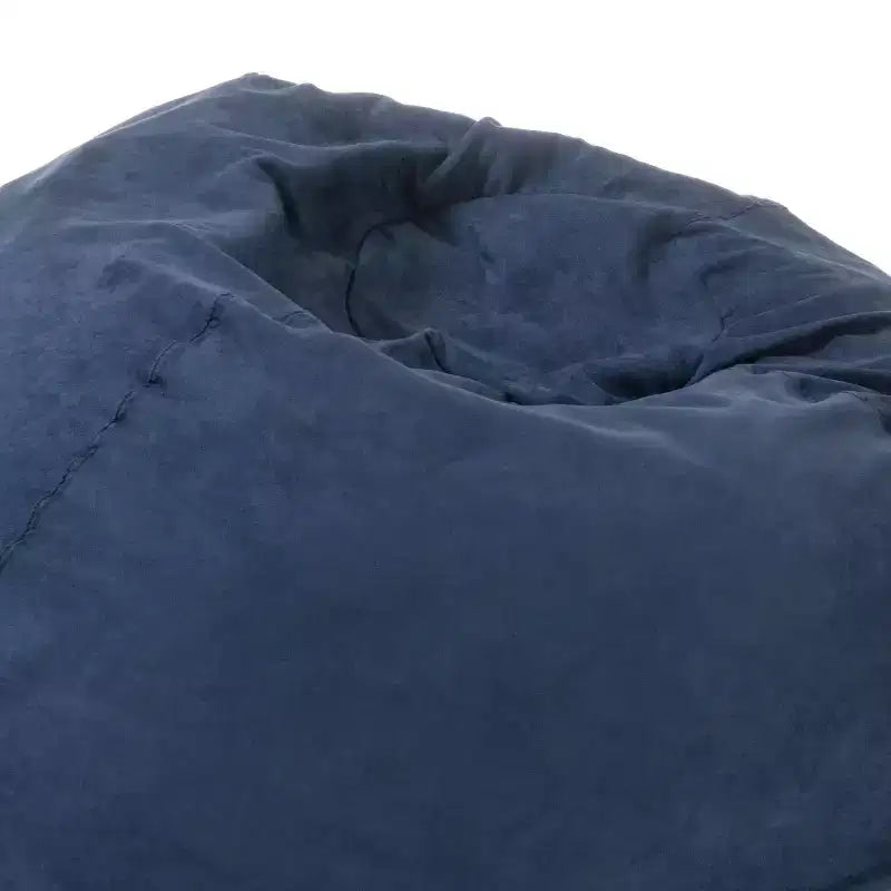 Fauteuil poire de 1,5 m de haut en mousse déchiquetée haute densité, chaise de sol confortable avec housse en microsuède amovible pour la lecture, la chambre à coucher