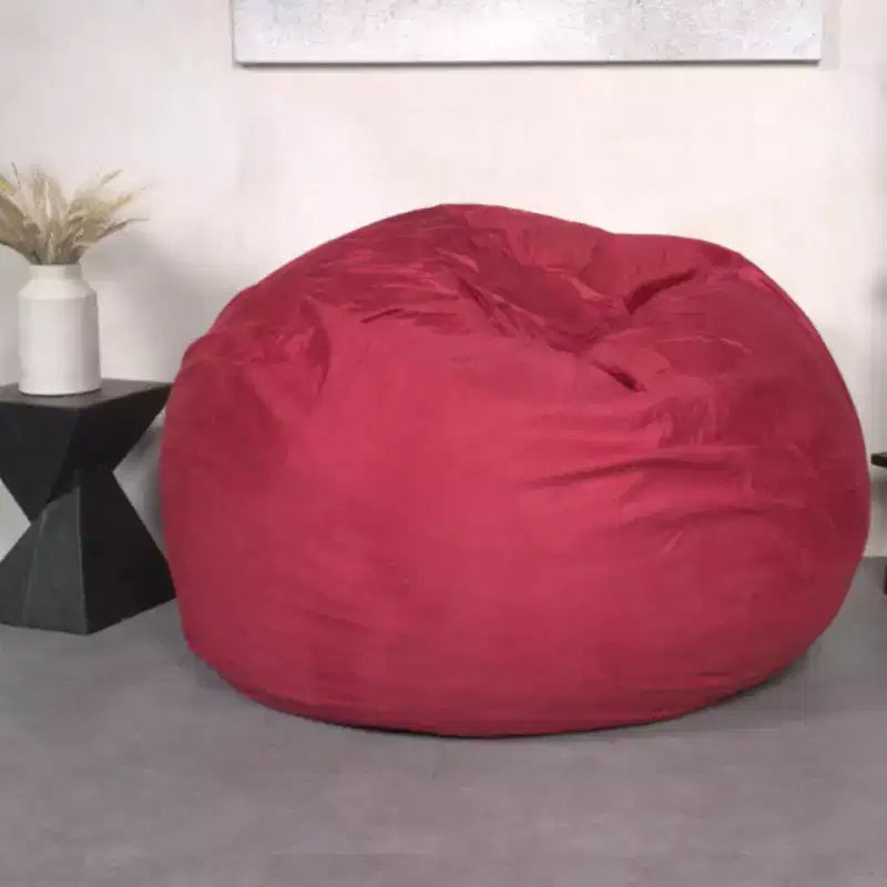 Okak Bean Bag Chair 5 Ft High-Density Shredded Foam Bean Bag Chairs,Floor Chair Comfy Lounge with Removable Microsuede Cover for Reading, Bedroom