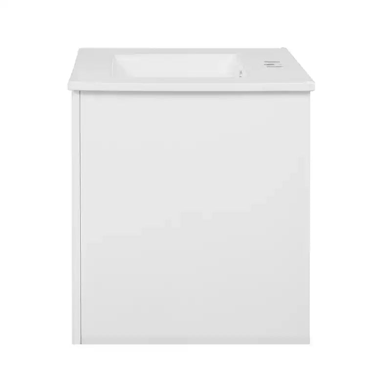 Meuble-lavabo de salle de bain mural 30 pouces avec rangement, meuble de salle de bain en bois avec portes à fermeture douce