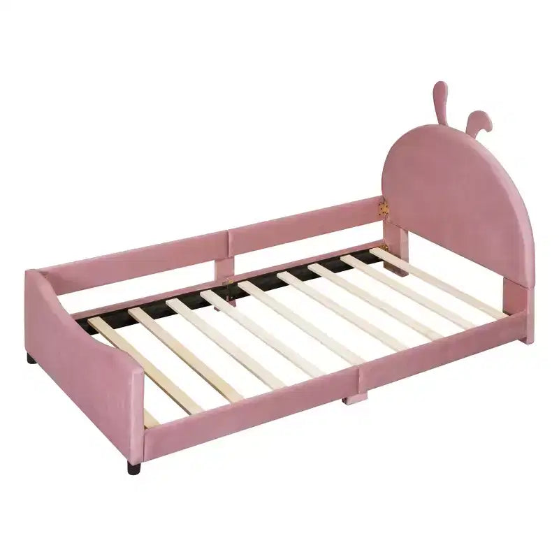 Cadre de lit plateforme moderne et élégant avec tête de lit, lit de repos rembourré pour chambre à coucher, chambre d'enfant