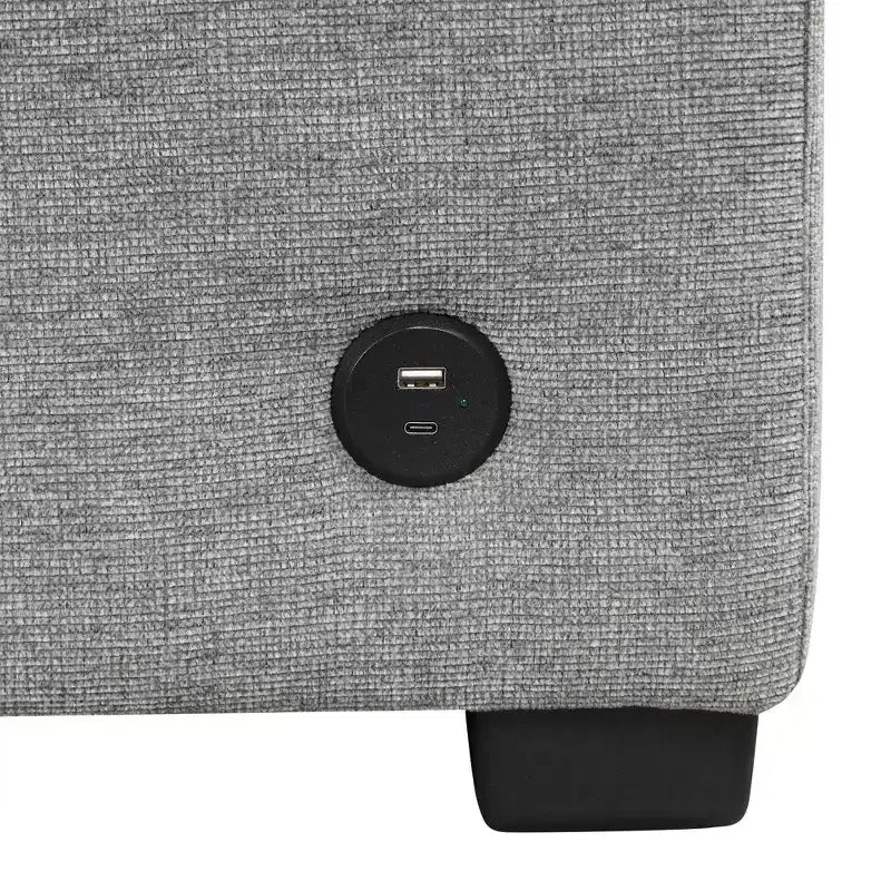 Canapé-lit convertible, canapé 2 places avec porte-gobelets et ports USB