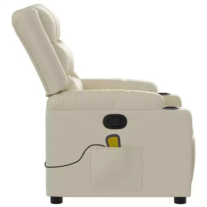 Fauteuil inclinable de massage électrique en similicuir