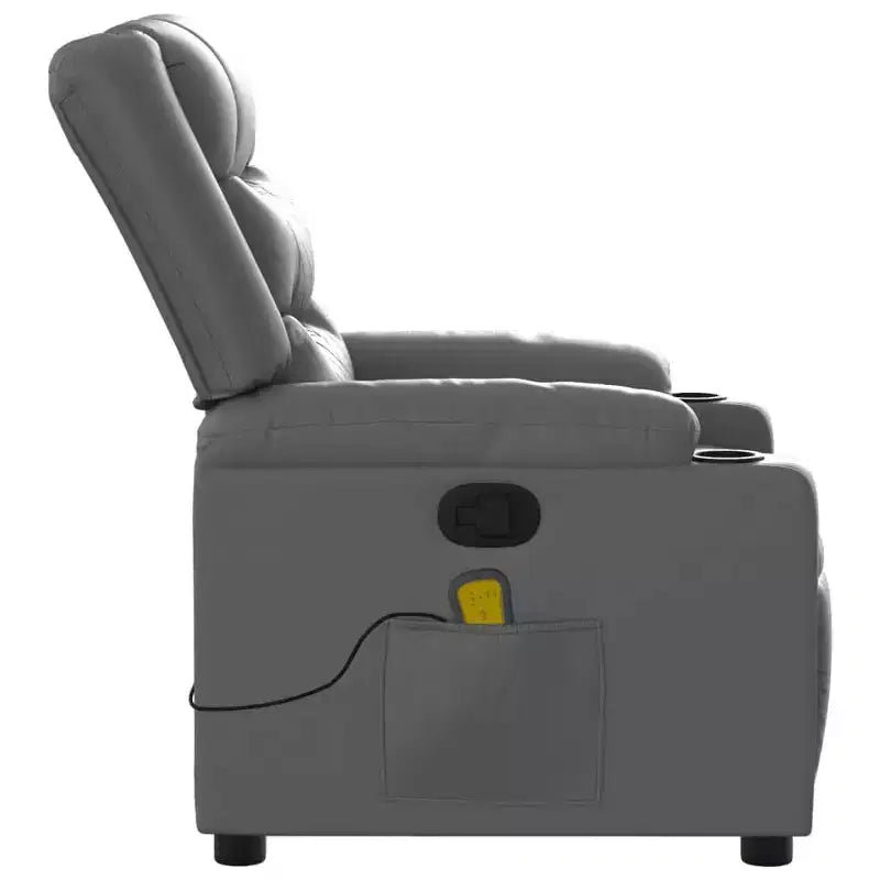 Fauteuil inclinable de massage électrique en similicuir