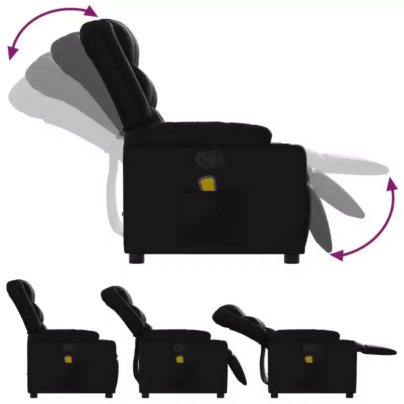 Fauteuil inclinable de massage électrique en similicuir