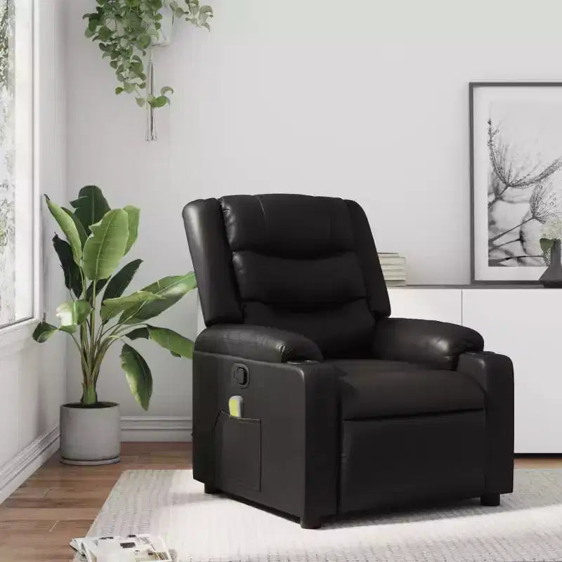 Fauteuil inclinable de massage électrique en similicuir