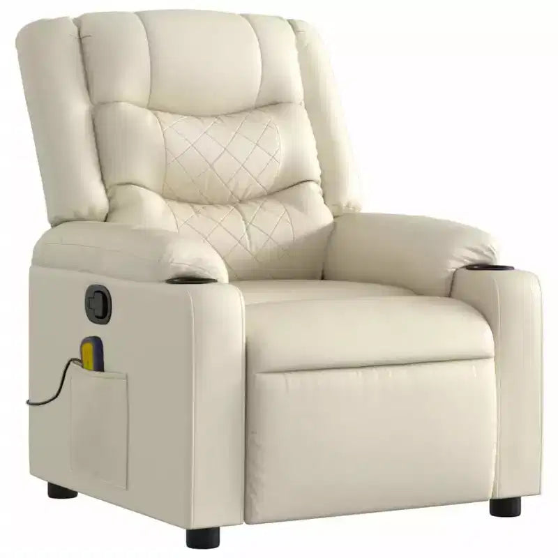 Fauteuil inclinable de massage électrique en similicuir