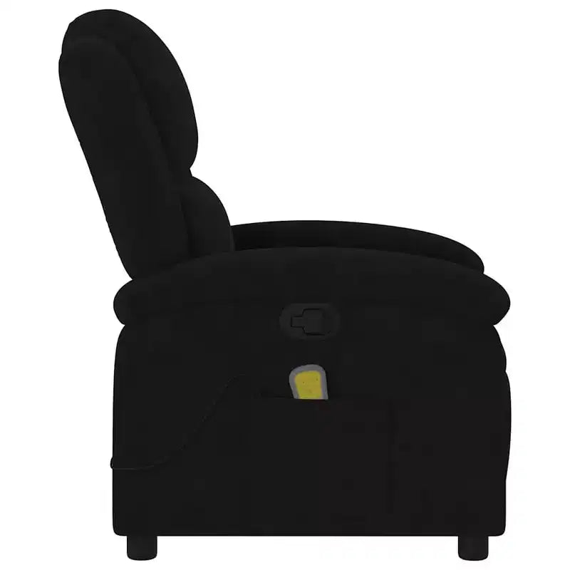Fauteuil inclinable de massage avec oreilles, réglable, en velours