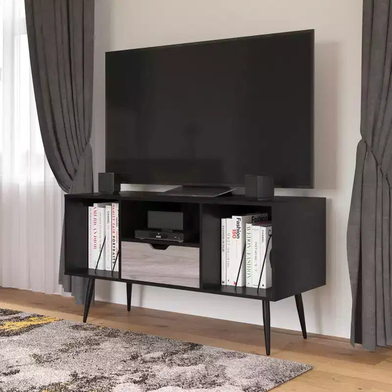 Meuble TV pour téléviseurs jusqu'à 55 po, Chêne Noir