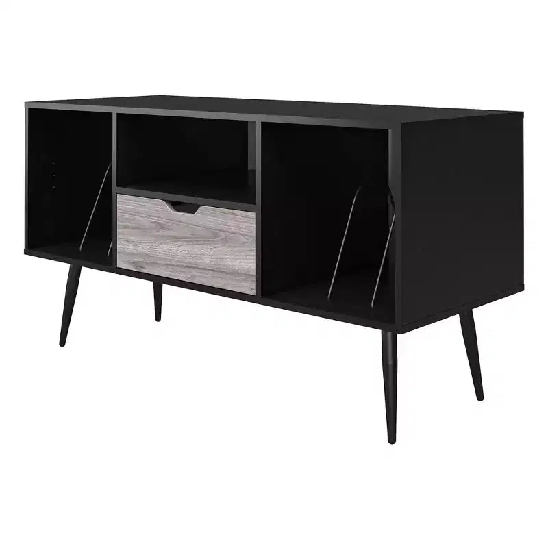 Meuble TV pour téléviseurs jusqu'à 55 po, Chêne Noir